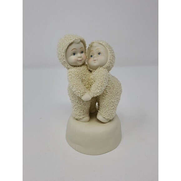 SNOWBABIES DEPT 56 FIGURINES "GO AHEAD, LEAN ON ME" 2007 RETIRED FRIENDSHIP - Picture 1 of 8